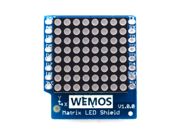[정품] WeMos D1 Mini용 LED 매트릭스 실드 Matrix LED Shield V1.0.0