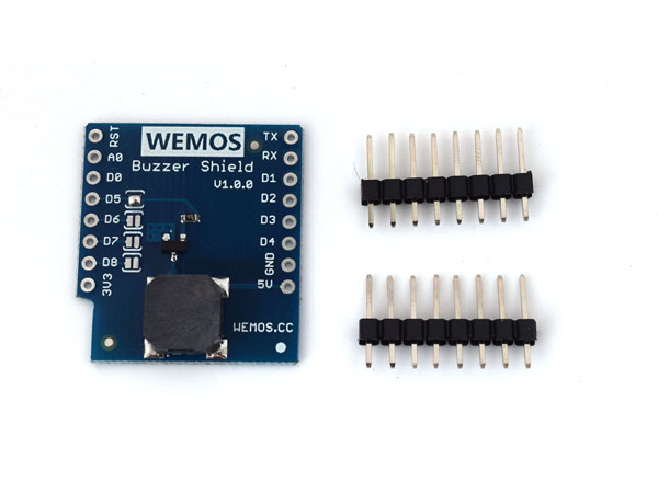 디바이스마트,오픈소스/코딩교육 > 파이썬/IoT 개발 보드 > WeMos > WeMos 정품보드/모듈,WeMos,[정품] WeMos D1 Mini용 부저 실드 Buzzer Shield V1.0.0,wemos.cc 공식 판매페이지에서 구매한 정품 /  WeMos D1 미니용 부저 / Frequency: 1kHz-3kHz / 4 optional control pins (Default: D5)