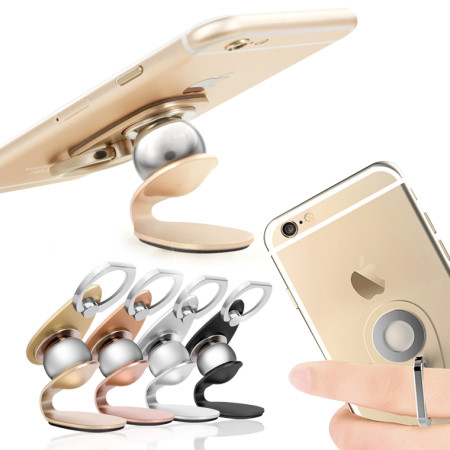 2 in 1 차량용 마그네틱 거치대 (실버) [TCS-WATERDROP_SR]