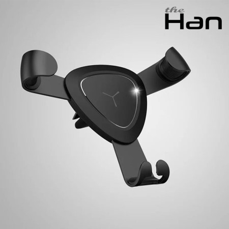 디바이스마트,사무/생활/서적 > 차량/생활/IOT > 차량내부용품 > 차량용 거치대,주식회사 더한,차량용 송풍구형 Gravity 스마트폰 거치대 (블랙) [TCS-GRAVITY_BK],중력을 이용한 신개념 차량용 거치대 / size : 11.3cm X 11.2cm