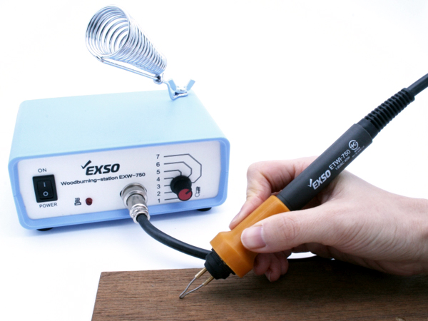 디바이스마트,수공구/전자공구/전동공구 > 전자공구 > 인두기/인두스탠드 > 가변형인두기,EXSO,우드버닝 [EXW-750],새롭게 개발된 온도 조절 솔더링 스테이션 // 온도조절범위 : 450~750도
