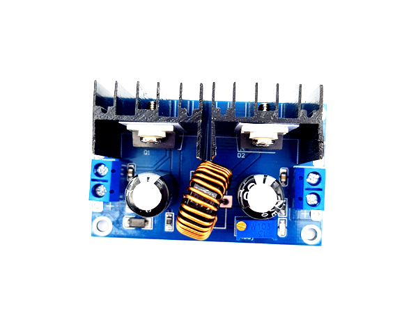 디바이스마트,전원/파워/배터리 > DC-DC 컨버터 모듈 > 강하형 모듈(외장) > 비절연 스위칭 모듈,SZH,XL4016E1 DC-DC 스텝 다운 레귤레이터 모듈 [SZH-CH029],외장형 / 가변출력전압 / 가변방식 : 트리머 / 1ch 출력 / 강하형 125W 비절연 스위칭 컨버터 / 입력전압 : 4V~40V / 출력전압 : 1.25V~36V / 출력전류 : 5A / 변환효율 : 최대 94% / 스위칭 주파수 : 180kHz / 입력단자 : 터미널블록, 스루홀 / 출력단자 : 터미널블록, 스루홀 / 패키지 : PCB