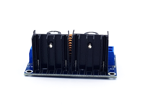 디바이스마트,전원/파워/배터리 > DC-DC 컨버터 모듈 > 강하형 모듈(외장) > 비절연 스위칭 모듈,SZH,XL4016E1 DC-DC 스텝 다운 레귤레이터 모듈 [SZH-CH029],외장형 / 가변출력전압 / 가변방식 : 트리머 / 1ch 출력 / 강하형 125W 비절연 스위칭 컨버터 / 입력전압 : 4V~40V / 출력전압 : 1.25V~36V / 출력전류 : 5A / 변환효율 : 최대 94% / 스위칭 주파수 : 180kHz / 입력단자 : 터미널블록, 스루홀 / 출력단자 : 터미널블록, 스루홀 / 패키지 : PCB