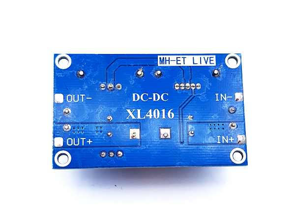 디바이스마트,전원/파워/배터리 > DC-DC 컨버터 모듈 > 강하형 모듈(외장) > 비절연 스위칭 모듈,SZH,XL4016E1 DC-DC 스텝 다운 레귤레이터 모듈 [SZH-CH029],외장형 / 가변출력전압 / 가변방식 : 트리머 / 1ch 출력 / 강하형 125W 비절연 스위칭 컨버터 / 입력전압 : 4V~40V / 출력전압 : 1.25V~36V / 출력전류 : 5A / 변환효율 : 최대 94% / 스위칭 주파수 : 180kHz / 입력단자 : 터미널블록, 스루홀 / 출력단자 : 터미널블록, 스루홀 / 패키지 : PCB