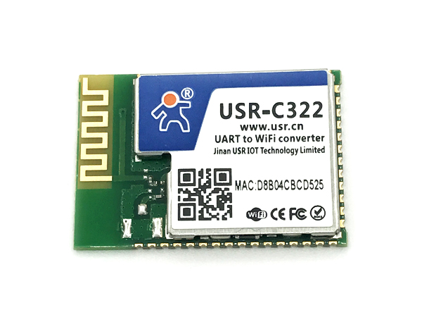 디바이스마트,MCU보드/전자키트 > 통신/네트워크 > 와이파이,SZH,USR-C322 와이파이 모듈 [YR-007],소형,저전력 와이파이모듈/26MMx18MM/3.3V