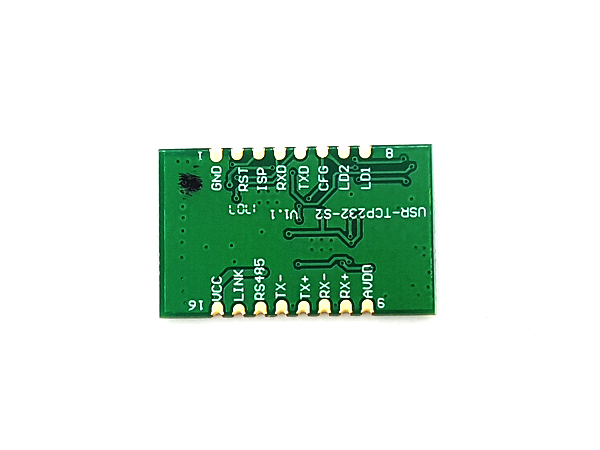 디바이스마트,MCU보드/전자키트 > 통신/네트워크 > 이더넷/PoE(Power over Ethernet),SZH,USR-TCP232-S2 SMD TTL 이더넷 모듈 [YR-016],TTL과 이더넷 포트간에 데이터 양방향 투명한 전송 / 레벨 시프트 회로로 RS232, RS485에도 적용 / 저전력, 빠른 속도 / 입력전압: DC 3.3V / 사이즈: 33 x 20.3 mm