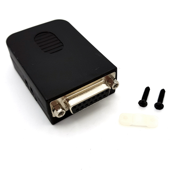 디바이스마트,MCU보드/전자키트 > 개발용 장비 > USB/RS232/RS485 컨버터,SZH,DB15 DIY 터미널블럭 커넥터 - Female (너트형) [TDB-08],D-sub 커넥터 / 조합형 / Terminal Block 장착 / 납땜 필요 (X) / 케이스 포함 / 너트형 / FEMALE / 60mm X 42mm X 20.6mm size / 15pin