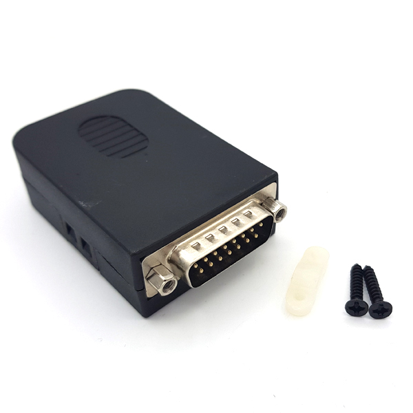 디바이스마트,MCU보드/전자키트 > 개발용 장비 > USB/RS232/RS485 컨버터,SZH,DB15 DIY 터미널블럭 커넥터 - Male (너트형) [TDB-10],D-sub 커넥터 / 조합형 / Terminal Block 장착 / 납땜 필요 (X) / 케이스 포함 / 너트형 / MALE / 60mm X 42mm X 20.6mm size / 15pin