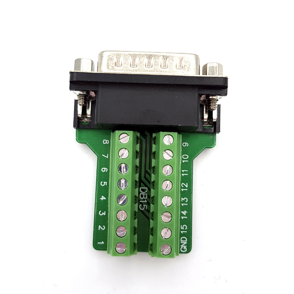 디바이스마트,MCU보드/전자키트 > 개발용 장비 > USB/RS232/RS485 컨버터,SZH,DB15 DIY 터미널블럭 커넥터 - Male (너트형) [TDB-10],D-sub 커넥터 / 조합형 / Terminal Block 장착 / 납땜 필요 (X) / 케이스 포함 / 너트형 / MALE / 60mm X 42mm X 20.6mm size / 15pin