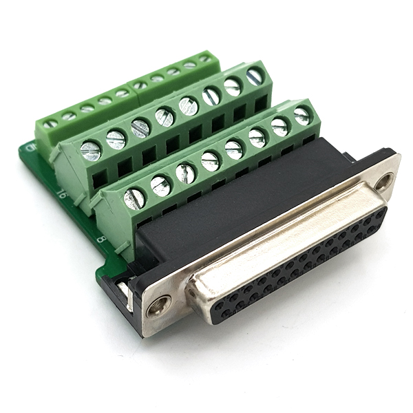 디바이스마트,MCU보드/전자키트 > 개발용 장비 > USB/RS232/RS485 컨버터,SZH,DB25 DIY 터미널블럭 커넥터 - Female (볼트형) [TDB-11],D-sub 커넥터 / 조합형 / Terminal Block 장착 / 납땜 필요 (X) / 케이스 포함 / 볼트형 / FEMALE / 60mm X 56mm X 23.5mm size / 25pin