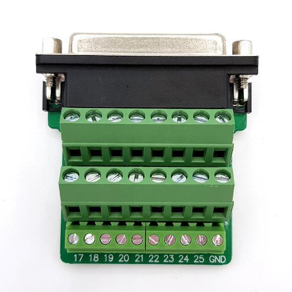 디바이스마트,MCU보드/전자키트 > 개발용 장비 > USB/RS232/RS485 컨버터,SZH,DB25 DIY 터미널블럭 커넥터 - Female (너트형) [TDB-12],D-sub 커넥터 / 조합형 / Terminal Block 장착 / 납땜 필요 (X) / 케이스 포함 / 너트형 / FEMALE / 60mm X 56mm X 23.5mm size / 25pin