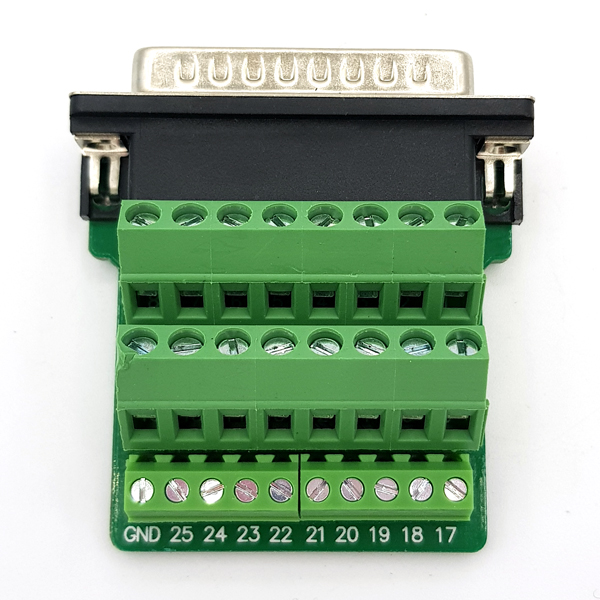 디바이스마트,MCU보드/전자키트 > 개발용 장비 > USB/RS232/RS485 컨버터,SZH,DB25 DIY 터미널블럭 커넥터 - Male (볼트형) [TDB-13],D-sub 커넥터 / 조합형 / Terminal Block 장착 / 납땜 필요 (X) / 케이스 포함 / 볼트형 / MALE / 60mm X 56mm X 23.5mm size / 25pin