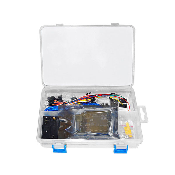 디바이스마트,오픈소스/코딩교육 > 아두이노 > 아두이노 교육용키트,KEYES,아두이노용 초급 키트 [KT0003],★ 배터리 미포함 ★ 우노 R3 호환보드, LED, 점퍼케이블, 리모콘트롤러, 배터리홀더 등 22가지가 제공되는 갓 시작한 입문자에게 추천해드리는 초보자용 키트입니다.