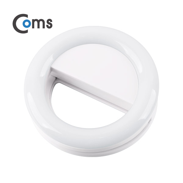 디바이스마트,컴퓨터/모바일/가전 > 스마트폰/스마트기기 > 모바일 주변기기 > 셀카봉/셀카렌즈,Coms,[IB209] Coms 스마트폰 카메라 램프, 클립형 LED/원형, White,스마트폰으로 촬영하는 영상의 밝기를 LED단계별로  조절하여  인물, 사물 등  다양한 촬영이 가능하며 컴팩트한 휴대용 사이즈의  모바일 악세사리입니다.