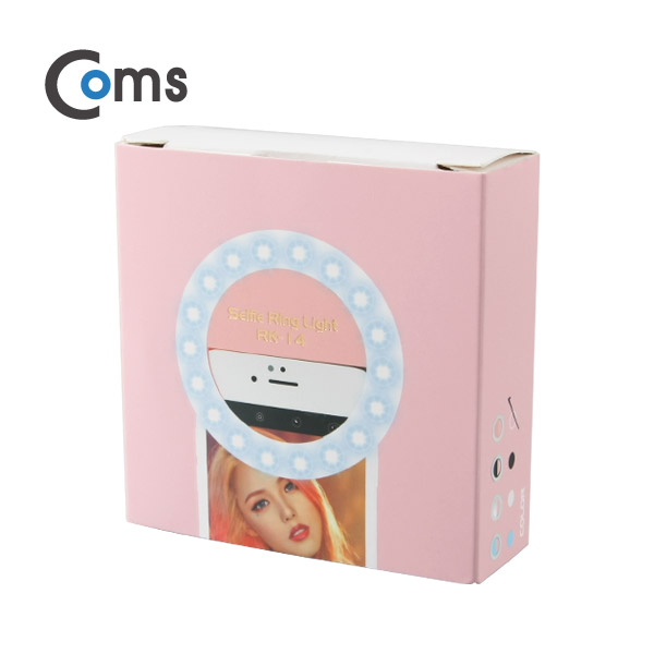 디바이스마트,컴퓨터/모바일/가전 > 스마트폰/스마트기기 > 모바일 주변기기 > 셀카봉/셀카렌즈,Coms,[IB209] Coms 스마트폰 카메라 램프, 클립형 LED/원형, White,스마트폰으로 촬영하는 영상의 밝기를 LED단계별로  조절하여  인물, 사물 등  다양한 촬영이 가능하며 컴팩트한 휴대용 사이즈의  모바일 악세사리입니다.