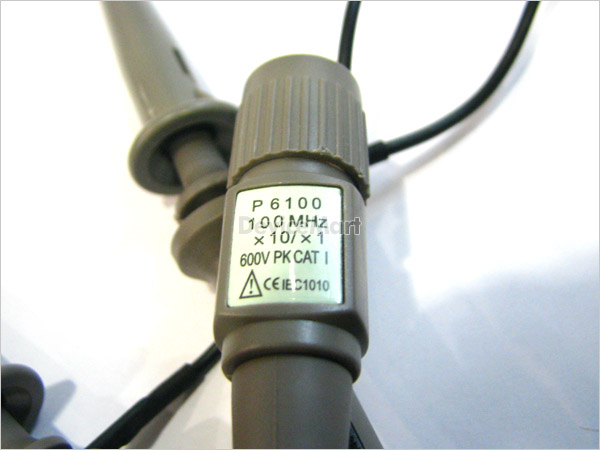 디바이스마트,계측기/측정공구 > 전기/전자 계측기 > 액세서리,SZH,DSO138 오실로스코프용 프로브 2개 P6100,100MHz / 10:1 600V / 2개 1세트