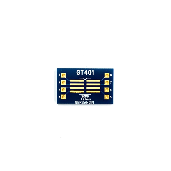 디바이스마트,커넥터/PCB > PCB기판/관련상품 > IC 변환기판 > 다기능 (복합변환),거상인,[GT 401] SSOP-08-0.65mm, SOP-08-1.27mm  Double adapter 변환기판 pcb adapter TSSOP SO,Type : SSOP, SOP / Pitch : 0.65mm, 1.27mm / Pin : 8 / Hole : 2.54mm / Size : 13.0 * 20.0