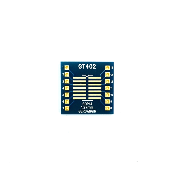 디바이스마트,커넥터/PCB > PCB기판/관련상품 > IC 변환기판 > 다기능 (복합) 변환기판,거상인,[GT 402] SSOP-14-0.65mm, SOP-14-1.27mm  Double adapter 변환기판 pcb adapter TSSOP SO,Type : SSOP, SOP / Pitch : 0.65mm, 1.27mm / Pin : 14 / Hole : 2.54mm / Size : 20.0 * 20.0