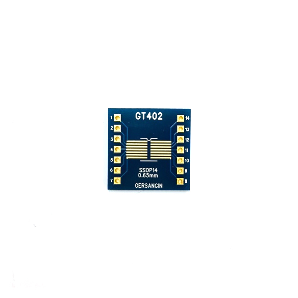 디바이스마트,커넥터/PCB > PCB기판/관련상품 > IC 변환기판 > 다기능 (복합) 변환기판,거상인,[GT 402] SSOP-14-0.65mm, SOP-14-1.27mm  Double adapter 변환기판 pcb adapter TSSOP SO,Type : SSOP, SOP / Pitch : 0.65mm, 1.27mm / Pin : 14 / Hole : 2.54mm / Size : 20.0 * 20.0