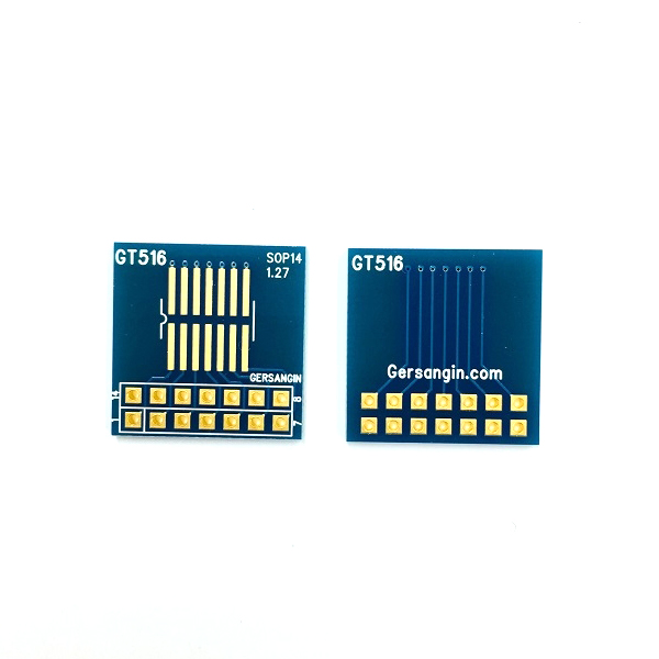 디바이스마트,커넥터/PCB > PCB기판/관련상품 > IC 변환기판 > SOP/TSOP,거상인,[GT 516] SOP-14-1.27mm pcb adapter  변환기판 adapter TSSOP SO,Type : SOP / Pitch : 1.27mm / Pin : 14 /  Hole : 2.54mm / Size : 20.0 * 20.0