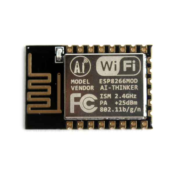 디바이스마트,MCU보드/전자키트 > 통신/네트워크 > 와이파이,Ai-Thinker,[정품] ESP8266 ESP-12E 시리얼 와이파이 모듈 SMD 타입,AI-Thinker 직수입 정품 // 802.11b/g/n Wi-Fi SOC 모듈, AT commands 지원, GPIO2