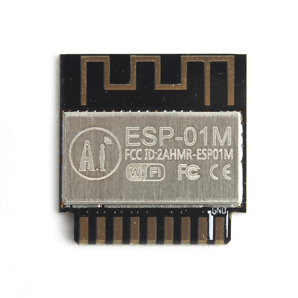 디바이스마트,MCU보드/전자키트 > 통신/네트워크 > 와이파이,Ai-Thinker,[정품] ESP8266 ESP-01M 시리얼 와이파이 모듈 SMD 타입,[NEW] AI-Thinker 직수입 정품 // FCC,CE 인증, 802.11b/g/n Wi-Fi SOC 모듈, AT commands 지원