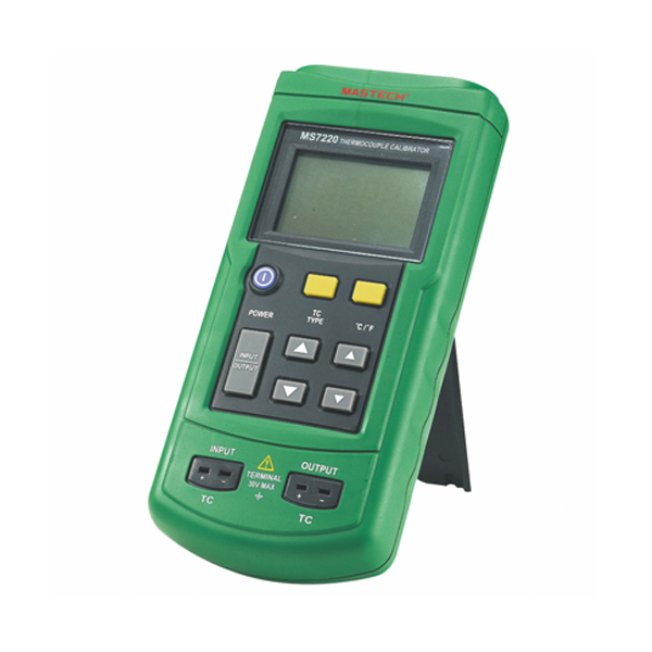 디바이스마트,계측기/측정공구 > 전기/전자 계측기 > 캘리브레이터,Mastech,Thermocouple Calibrator, 온도 캘리브레이터 [MS7220],Thermocouple Calibrator는 열전대 장비를 교정하기위한 정확한 소스 및 측정 도구입니다. 캘리브레이터는 열전대 미니 잭을 통해 ° C, ° F 또는 mV 단위로 소싱하거나 측정합니다.