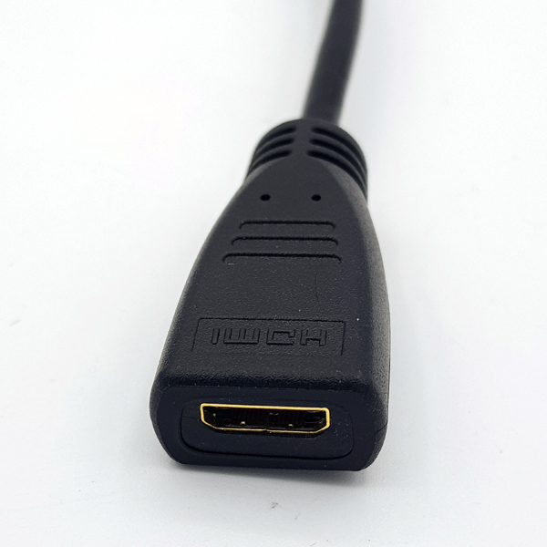 디바이스마트,케이블/전선 > 영상/음향 케이블 > HDMI/DVI 케이블,SZH,mini HDMI M/F 연장 젠더 30cm (꺾임형) [YRD-006],Mini HDMI (C type) 젠더 / Mini HDMI (C type) MALE -  FEMALE / 꺾임형 / 30cm