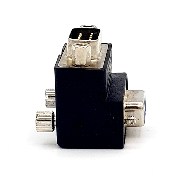 디바이스마트,커넥터/PCB > I/O 커넥터 > 젠더류 > 시리얼/패러럴 젠더,SZH,9PIN D-SUB M/F 시리얼 젠더 (꺾임형) [YRD-013],D-sub 시리얼 연장 젠더 / 90도 꺾임형 앵글타입 /  D-sub 9pin MALE - FEMALE / SIZE 33mm x 30mm x 29mm