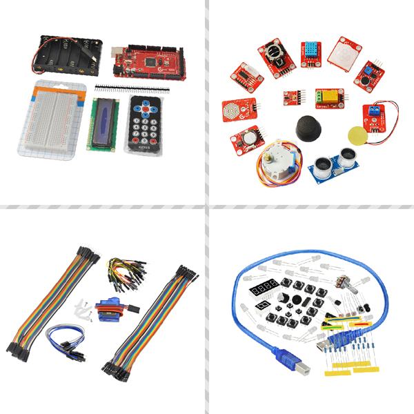 디바이스마트,오픈소스/코딩교육 > 아두이노 > 아두이노 교육용키트,KEYES,아두이노 MEGA 2560 슈퍼 스타터 키트 [KE0083],2018 최신판! ATMEGA328P 칩셋을 사용한 MEGA 2560 슈퍼 스타터 키트 입니다. 새롭게 디자인된 포장과 49가지 부품이 깔끔하게 정리되는 툴박스로 발송 됩니다. 29가지 프로젝트와 풍부한 가이드북으로 재미있고 놀라운 아두이노를 실습 할 수 있습니다.