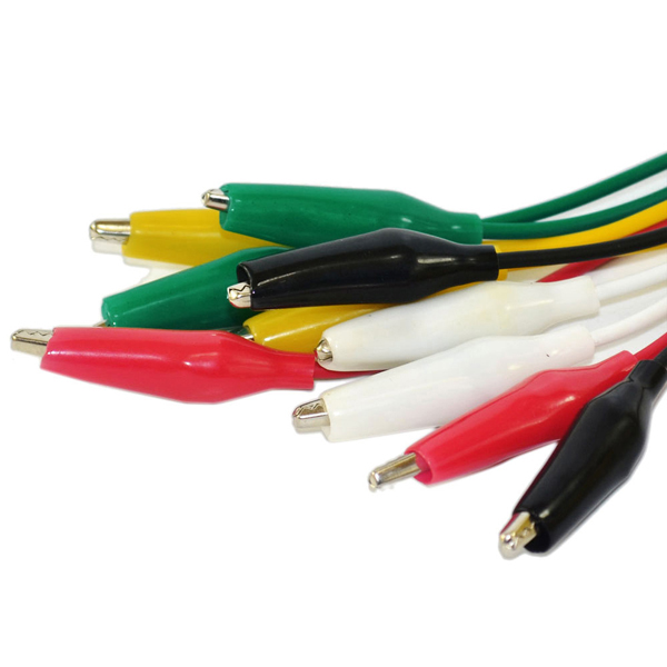 디바이스마트,케이블/전선 > 점퍼/하네스/악어/바나나 > 악어클립/바나나 케이블,KEYES,악어 클립 케이블 10종 셋트 [19210015],악어 클립(大) , 54cm 길이의 5가지 색상 10종 셋트 악어클립 케이블 입니다.