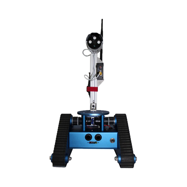 디바이스마트,기계/제어/로봇/모터 > 전문분야 로봇 > 주행로봇 > 궤도형 주행로봇,(주)로보블럭시스템,RC Tri-Tracked Tank Mobile Robot Kit,제품 사이즈: 300mm x 260mm x 172mm / 재질: 알루미늄 합금 / 무게: 6kg / 색상: 블루 / 무선 CCD 카메라를 내장하여 움직이며, 원격으로 수신하여 로봇의 이동 동작을 모니터링 할 수 있게 구성