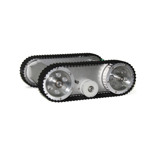 디바이스마트,기계/제어/로봇/모터 > 전문분야 로봇 > 주행로봇 > 궤도형 주행로봇,(주)로보블럭시스템,Tracked Tank Robot Kit,제품 사이즈: 310mm x 260mm x 106mm / 재질: 알루미늄 합금 / 무게: 4kg / 색상: 화이트 / 2개의 DC모터에 의하여 구동 / C언어에 의해 제어된다.