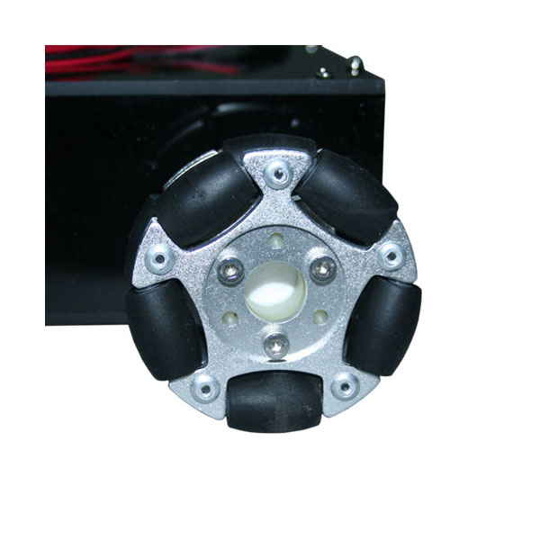 디바이스마트,기계/제어/로봇/모터 > 전문분야 로봇 > 주행로봇 > 전방향 이동로봇,(주)로보블럭시스템,4WD Omni Wheel Mobile robot body,재질: 아크릴 / 색상: 블랙 / 옴니 휠을 사용하여 구성된 이동 로봇 베이스 / 다양한 CPU 모듈을 연결하여 이동 로봇을 제작할 수 있게 구성 / 기어드 DC모터와 드라이브가 내장