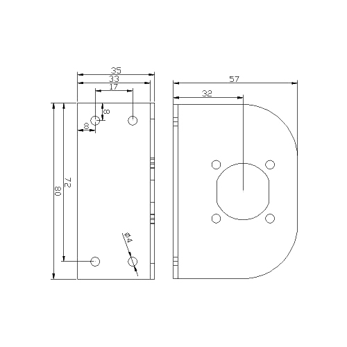 디바이스마트,기계/제어/로봇/모터 > 모터류 > 마운트/브라켓/허브/기어박스,(주)로보블럭시스템,EMG49 mounting bracket,EMG49 모터를 위한 마운트 브라켓입니다.