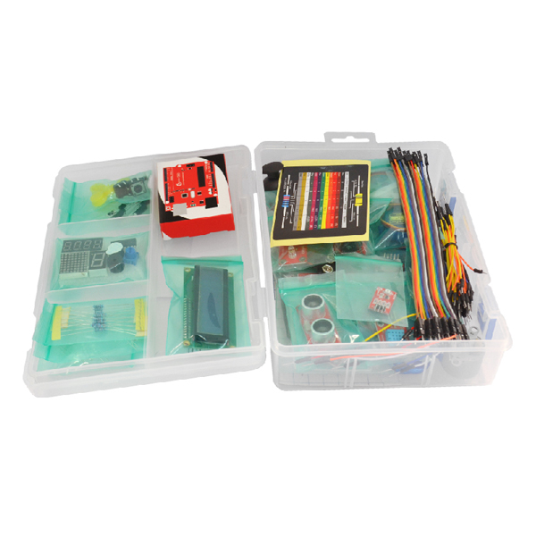 디바이스마트,오픈소스/코딩교육 > 아두이노 > 아두이노 교육용키트,KEYES,아두이노 MEGA 2560 얼티밋 스타터 키트 [KE0085],2018 최신판! ATMEGA328P 칩셋을 사용한 UNO R3 얼티밋 스타터 키트 입니다. 새롭게 디자인된 포장과 55가지의 부품이 깔끔하게 정리되는 툴박스로 발송 됩니다. 33가지 프로젝트와 풍부한 가이드북으로 재미있고 놀라운 아두이노를 실습 할 수 있습니다.