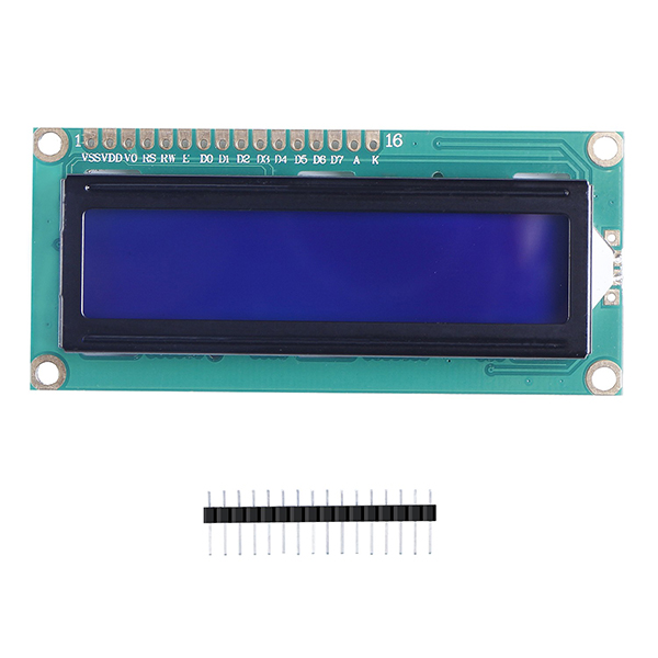 디바이스마트,MCU보드/전자키트 > 디스플레이 > LCD/OLED,SunFounder,5V 백라이트 16x2 LCD1602 모듈 [CN0293],초보자가 사용하기 편리한 16x2 32문자를 표시하는 산업업용 문자 LCD / ROM에는 숫자, 대문자, 일반 기호 등 160개의 문자가 도트매트릭스로 저장되어 있음 / 핀헤더 납땜 필요