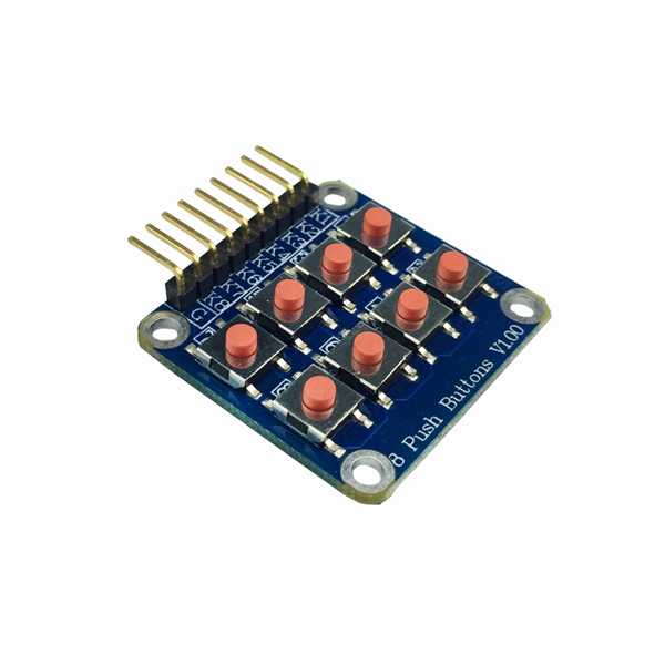 디바이스마트,MCU보드/전자키트 > 센서모듈 > 기울기/진동/충격/터치 > 지문/전도성/터치센서,SZH,아두이노 2x4 버튼 키패드 모듈 [ET-001],아두이노용 8버튼 매트릭스 키패드/키보드 모듈 입니다. 사이즈 38x33mm