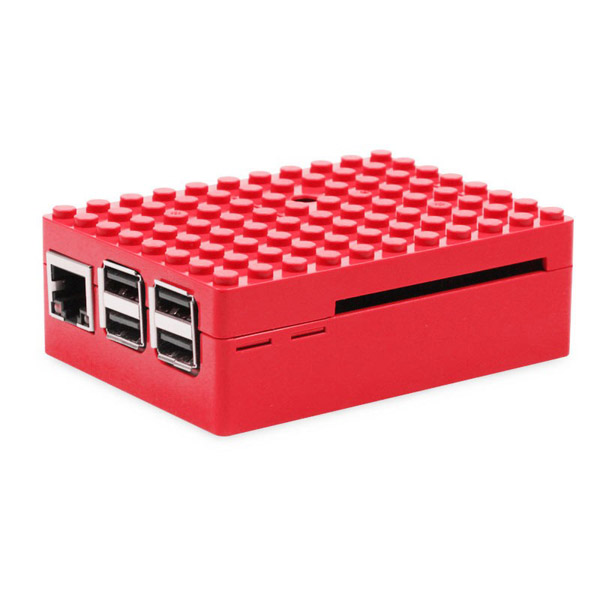 라즈베리파이 3/2/B/B+ 레고 호환 케이스 - 레드 [DRA03785S/RED]