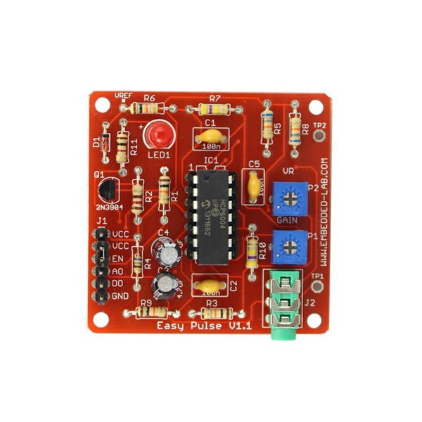 디바이스마트,MCU보드/전자키트 > 센서모듈 > 근전도/심박/바이오 > 근전도/심박센서,ELECROW,DIY 심박 측정 센서모듈 (Easy Pulse V1.1) [CDE10301E],손끝에서 심혈관 맥파를 감지하는 데 사용할 수있는 DIY 맥박 센서모듈
