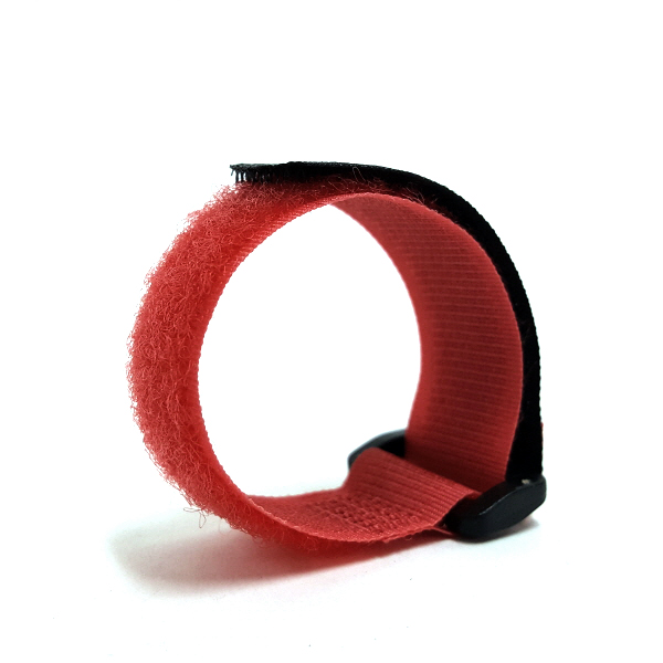 고리형 벨크로/찍찍이 케이블타이 20x200mm (레드) [SZ-XL037]