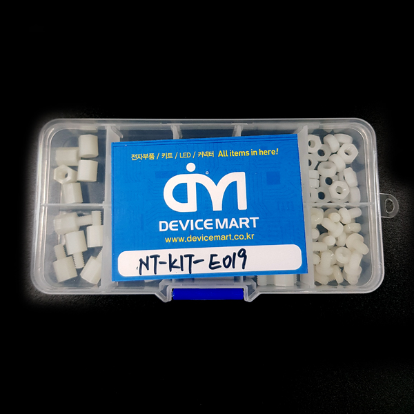 디바이스마트,RLC/수동소자 > 엔지니어 샘플키트 > 볼트/너트/기계부품 키트,NT-KIT,PCB 플라스틱 서포트 키트 M4 [NT-KIT-E019],불황에 맞서는 저렴한 실속키트. M4 직경 볼트,너트, 서포트(길이 8/10/15/20mm 암.숫놈 각5개씩) 구성되어 있습니다.