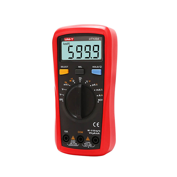 디바이스마트,계측기/측정공구 > 전기/전자 계측기 > 휴대형멀티미터,UNI-T,휴대형 디지털 멀티미터 UT133A,UT133A Palm Size Multimeter / 과부하 경보 / 6000카운트 디스플레이 대형 LCD화면