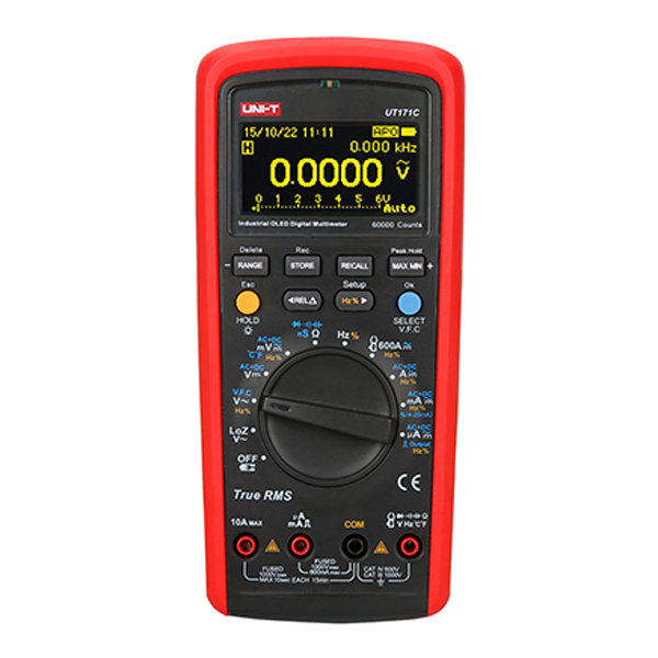디바이스마트,계측기/측정공구 > 전기/전자 계측기 > 휴대형멀티미터,UNI-T,산업용 디지털 멀티미터 UT171C,UT171C Industrial True RMS Digital Multimeter / UT171C는 60000 카운트의 산업용 True RMS 디지털 멀티 미터입니다