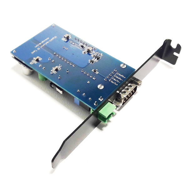 디바이스마트,MCU보드/전자키트 > 통신/네트워크 > 전력선통신,EM Tech,DCplcKit-IsoComm (B Type) (DC/AC 24V 전력선통신 모듈 테스트 보드),DCplcKit-IsoComm B Type은 초소형 전력선통신 모듈(plcModem2 AC&DC 버전)을 장착하여 DC 9~40V / AC 9~24V 전력선을 사용해서 절연 시리얼 통신 ↔ 전력선통신을 사용할 수 있는 보드로 PC에 장착이 가능한 PCI 브라켓 장착형이다.