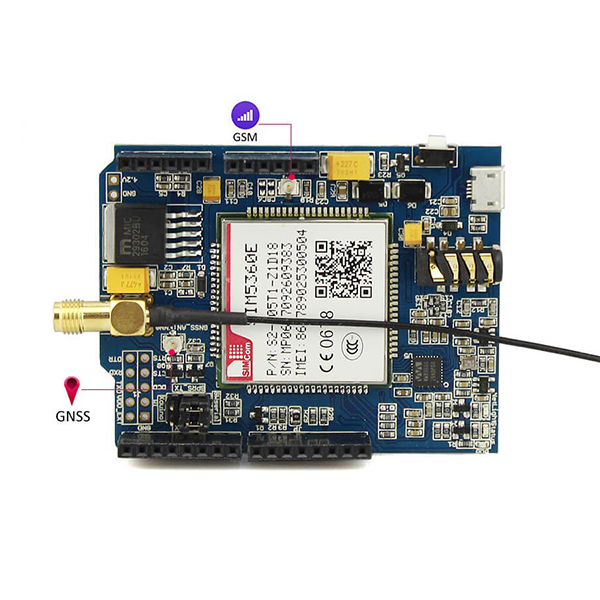 디바이스마트,MCU보드/전자키트 > 통신/네트워크 > GNSS/GPS > GPS 보드,ELECROW,SIM5360E 3G 실드 [ARS04053S],UART를 통해 AT 명령으로 제어되며 3.3V 및 5V 논리 레벨 지원합니다.