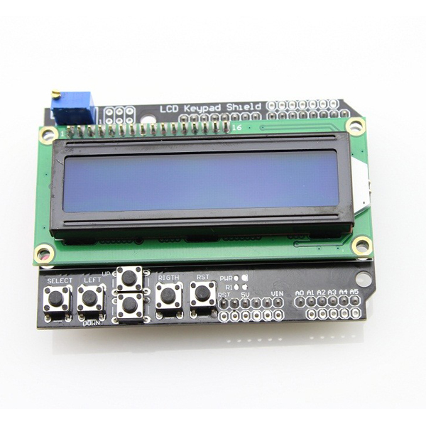 디바이스마트,오픈소스/코딩교육 > 아두이노 > 아두이노 호환쉴드,ELECROW,아두이노 LCD 키패드 실드 [MCS01602M],사용자가 원하는것을 표시하고 선택할 수 있는 1602개의 흰색, 파란색 백라이트 LCD