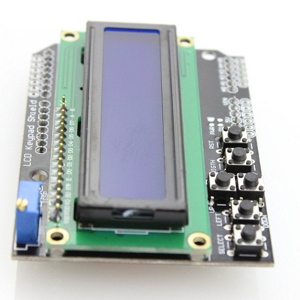 디바이스마트,오픈소스/코딩교육 > 아두이노 > 아두이노 호환쉴드,ELECROW,아두이노 LCD 키패드 실드 [MCS01602M],사용자가 원하는것을 표시하고 선택할 수 있는 1602개의 흰색, 파란색 백라이트 LCD