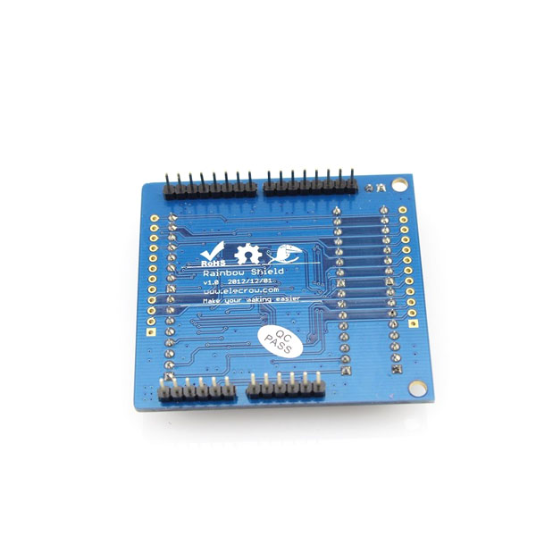 디바이스마트,오픈소스/코딩교육 > 아두이노 > 아두이노 LED/LCD모듈,ELECROW,아두이노 레인보우 LED 실드 [ACS92211S],레인보우 실드는 8개의 전원 공급 장치, 3개의 신호 라인 및 1 개의 GND로 더 많은 보드를 계단식으로 연결 / 60mm 또는 48mm LED 매트릭스와 호환