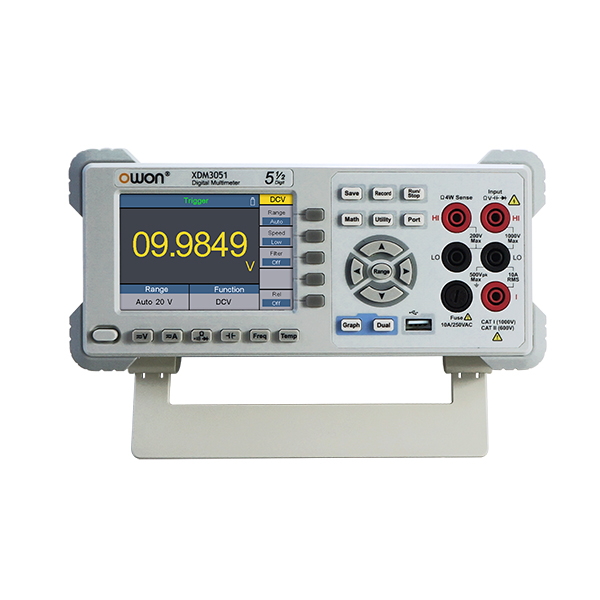 디바이스마트,계측기/측정공구 > 전기/전자 계측기 > 탁상형멀티미터,OWON,벤치타입 디지털 멀티미터 [XDM3051],4 인치 480 x 320 픽셀 고해상도 LCD / 다중 IO 인터페이스 : USB 장치 / 호스트, RS232, LAN 및 내선 트리거 입력